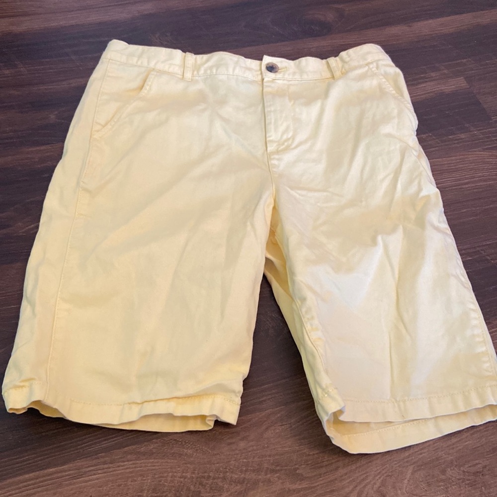 Big Boys Buttercream Yellow Chino Summer Shorts - Picture 3 of 7